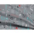 thumbnail image 4 of oneOone Rayon Light Gray Fabric Geometric Sewing Craft Projects Fabric Prints By Yard 56 Inch Wide-R60, 4 of 5