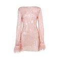thumbnail image 5 of Ketyyh-chn99 Robes d'Anniversaire pour Femmes Robe d'Été Longue Robe de Soirée Dos Nu Col en V Élégante Robe de Cocktail pour Fête Rose,m, 5 of 5