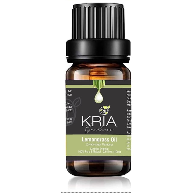 KRIAA Goodness Lemongrass Essential Oil 10ml with Dropper