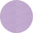 thumbnail image 1 of Ahgly Company Machine Washable Indoor Round Transitional Purple Flower Purple Area Rugs, 4' Round, 1 of 7