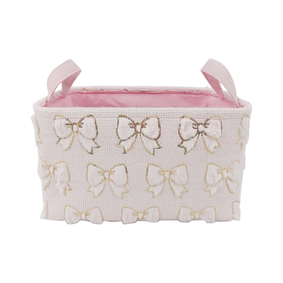 Panier à Linge Sale avec Poignée 35 cm x 25 cm x 20 cm Panier de Rangement en Tissu Velours pour la Lessive Domestique et l'Organisation des Jouets