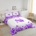 thumbnail image 3 of Erosebridal Monogrammed Bedding Sets Full with Comforter,Personalized Initial Duvet Insert,Letter Decoration,Reversible,3pcs, 3 of 8