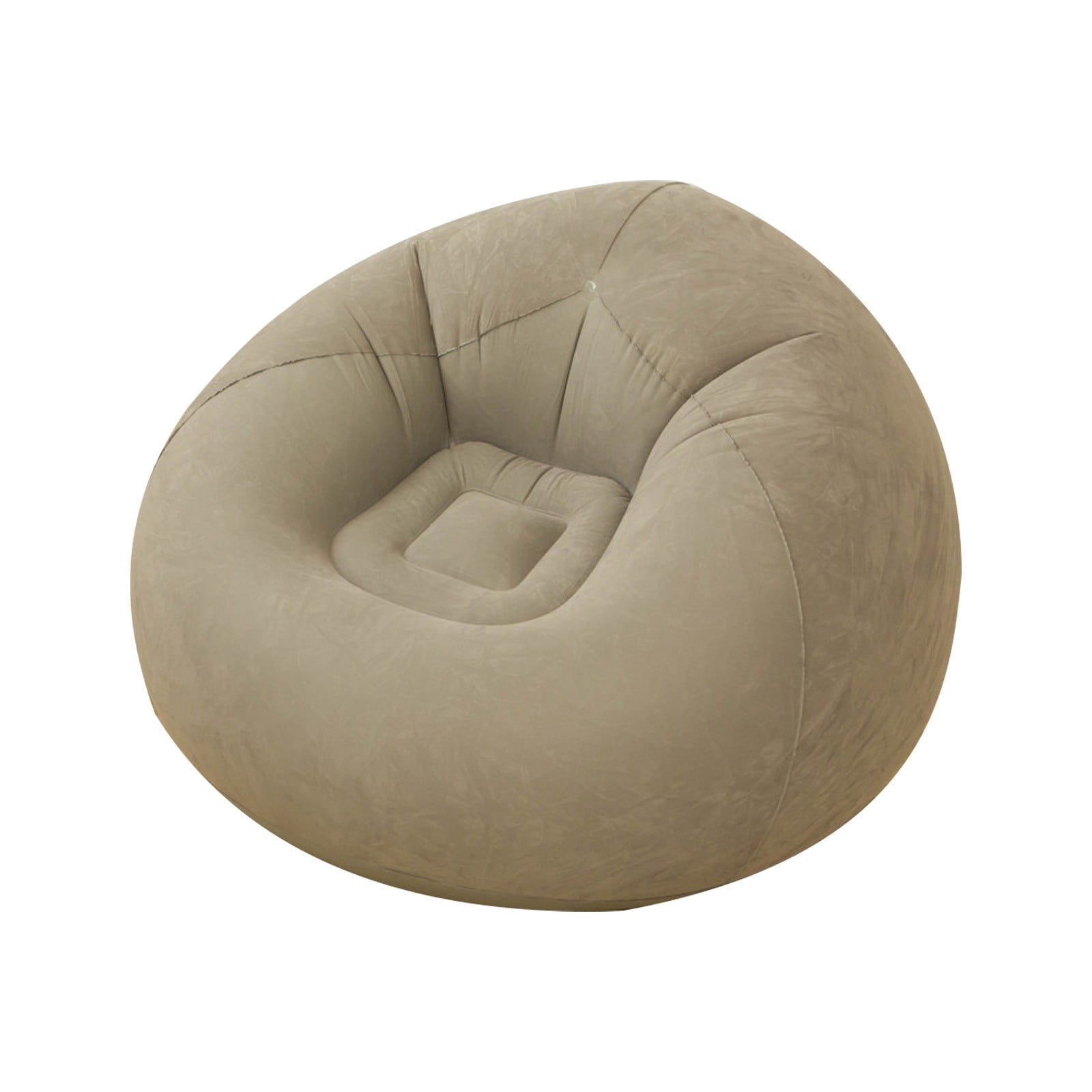 Inflatable Lazy Sofa Brown Inflatable Sofa Flocking Sofa Lazy Chair