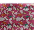 thumbnail image 4 of oneOone Georgette Viscose Pink Fabric Cloud & Bird Cartoon Craft Projects Decor Fabric Printed By The Yard 42 Inch Wide, 4 of 4