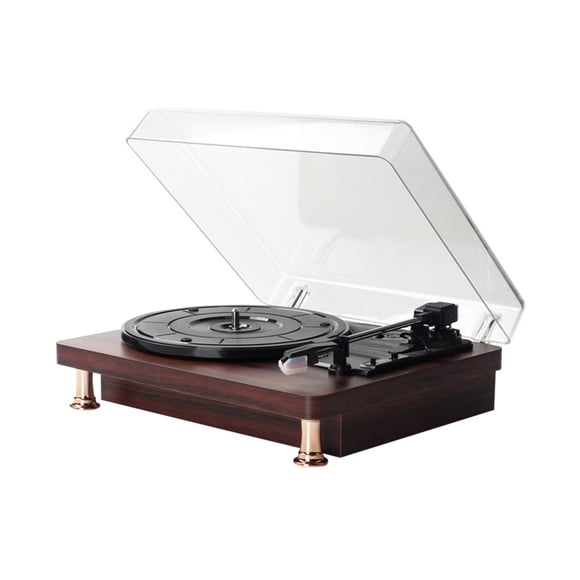 Vinyl Record Player Vintage Vinyl Phonograph Electric Phonograph Gramophone Vinyl Record Player Speaker Dust Cover Phonograph