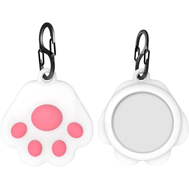 XYCCY Étui en Silicone Patte de Chat Mignon, Housse de Protection Anti-Perte et Sécuritaire, Étui de Protection Portable Compatible avec AirTagST-001