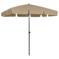 thumbnail image 1 of vidaXL Parasol de Plage Taupe 200x125 cm, 1 of 5