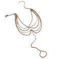 thumbnail image 1 of Women Anklet Toe Ring Set Faux Crystal Chain Tassel Multi Layers Toe Ring Set Birthday Gift, 1 of 7
