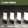 thumbnail image 4 of Ozark Trail 4000 Lumen Rechargeable LED Lantern with Qi Wireless Charging Pad – 4 Light Modes, Water-Resistant, Green/Gray, 4 of 8