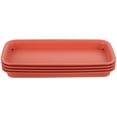 thumbnail image 4 of 4Pcs Rectangular Plant Saucers Plastic Plant Saucers Planter Drip Tray Flower Pot Saucers, 4 of 5