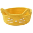 thumbnail image 2 of Cats Ear Cottons Thread Organizer Basket office Household Cosmetics Snacks Sundries Woven Desktop Organizer Box, 2 of 6