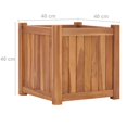 thumbnail image 4 of vidaXL Raised Bed 40x40x40 cm Solid Teak Wood, 4 of 4
