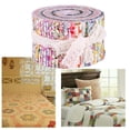 thumbnail image 3 of 36 Pieces Jelly Fabric Roll 2.5 Inch Roll Up Fabric Quilting Strips Floral Printed Craft Fabric Bundle Precut Patchwork with Assorted Patterns , Floral B 36PCS, 3 of 8