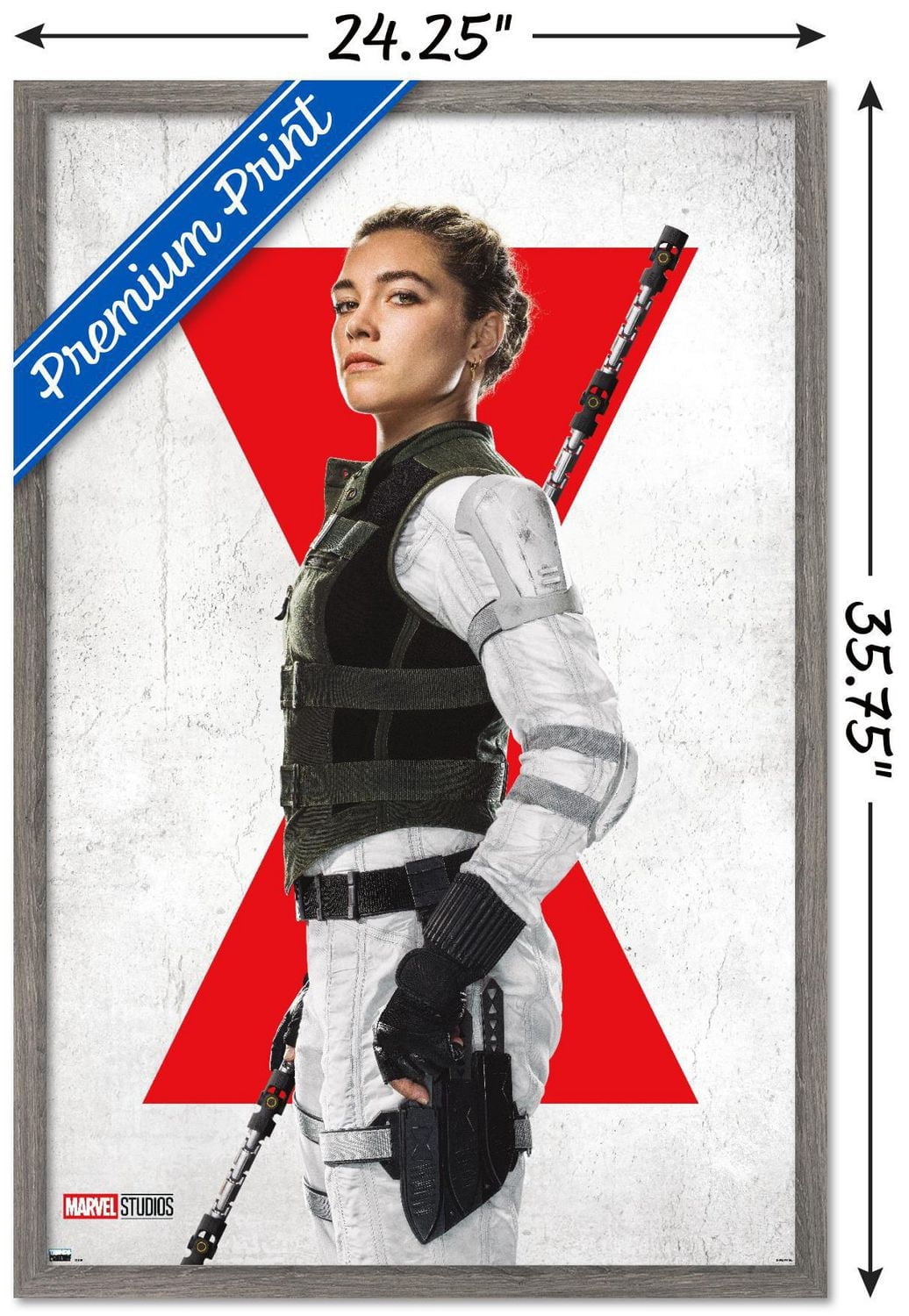 Marvel Black Widow - Yelena One Sheet Wall Poster with Magnetic Frame, 22.375" x 34"
