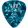thumbnail image 1 of Jim Dunlop Celluloid Classic Picks - Thin, Turquoise Pearl, 12 Pack, 1 of 3