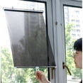 thumbnail image 4 of UsRHHA Summer Sun Protection Stretchable Roller Blinds, 40x60cm Heat Insulation for Home Car Office, Pleated Curtain Window Shade, 4 of 7