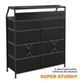 thumbnail image 3 of REAHOME 8 Drawer Wood Top Storage Dresser w/2 Drawer Organizers, Light Grey, 3 of 12