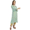 thumbnail image 2 of Moomaya Kurti Ligne A à Manches Longues Imprimées pour Femmes, Rayonne Froissée, Blouse Ethnique Indienne de Designer, 2 of 7