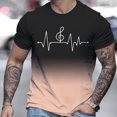 thumbnail image 2 of LUOGENLI T-shirts pour Homme pour Hommes T-Shirt à Imprimé Numérique Col Rond Manches Courtes T-Shirt Tee T-shirts Hommes Blanc T-shirts de Pâques pour Homme T-Shirt Graphique Drôle Saint-Valentin TTTTG, 2 of 4