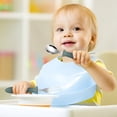 thumbnail image 2 of RKSTN stainless steel children fork spoon 304 Stainless Steel Children's Fork Spoon-piece Set With Handle Baby Eating Spoon Training Chopstick Set, 2 of 4