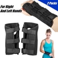thumbnail image 2 of Left Right Splint Carpal Tunnel Wrist Brace Support Sprain Forearm Band Strap, 2 of 9