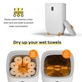 thumbnail image 3 of 35L Electric Towel Warmer & Dryer Bucket – Heating & Drying Modes, LED Display, Timer, Auto Shut-Off, Compact Portable Bathroom, Spa & Home Blanket Heater – White ABS, 3 of 6