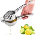 thumbnail image 4 of Meitianfacai Stainless Steel Lemon Squeezer Press - Effortlessly Get Drop - Manual Non-Slip Grip Design - Hand Held Lemon Juicer Squeezer, 4 of 7