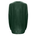 thumbnail image 4 of CEHVOM Chandail en Molleton Décontracté pour Femmes Couleur Unie Col Rond Ample avec Poche Manches Longues en Liquidation, 4 of 6