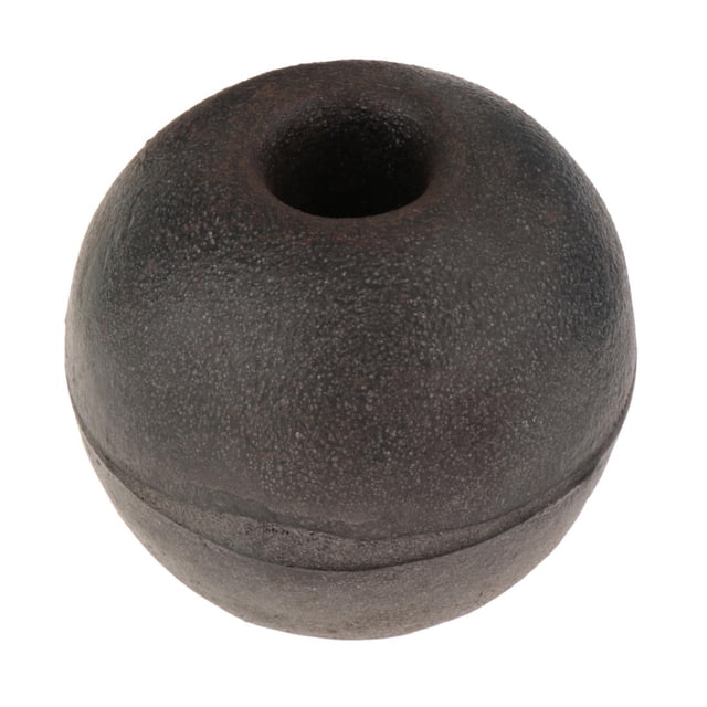 S SERENABLE Rope Float 15 cm 2.5 cm Hole Boat Anchor Buoy for Dock Swim Lane Aquaculture Black