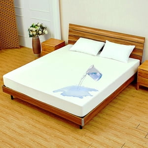 Twin Matelas Protecteur, imperméable Matelas protecteur Twin Taille Matelas Pad Couverture Sans bruit, Premium Soft Respirant coton Terry pour les animaux de compagnie Enfants Adultes,90x200+30cm