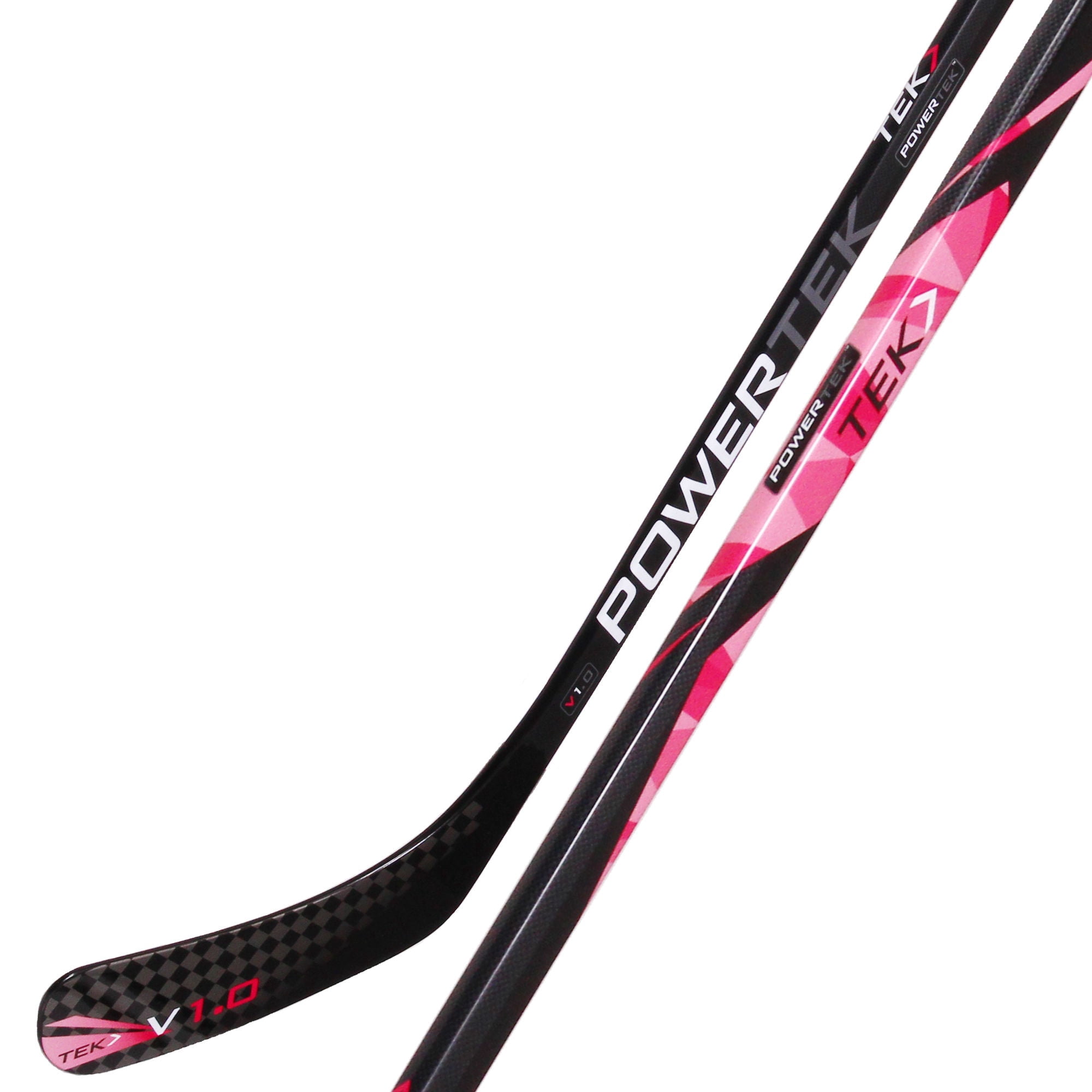 Powertek V1.0 Tykes Hockey Stick &ndash; Pink/LeftHanded/Standard