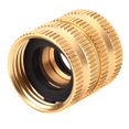thumbnail image 4 of Hose Tap Connector,3/4" Brass Hose Tap Threaded Garden Water Pipe Brass Hose Tap Connector Built for Precision, 4 of 9