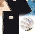 thumbnail image 2 of WHEANG Notebooks for School Notebook A5 Lined Diary Notebook 8.5 "X 6" Notebook Thick Paper Diary Classic College Horizontal Notebook Suitable for School Supplies One Size Black, 2 of 9