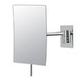 thumbnail image 1 of Miroir Mural Rectangulaire Minimaliste en Chrome - Chrome, 1 of 1