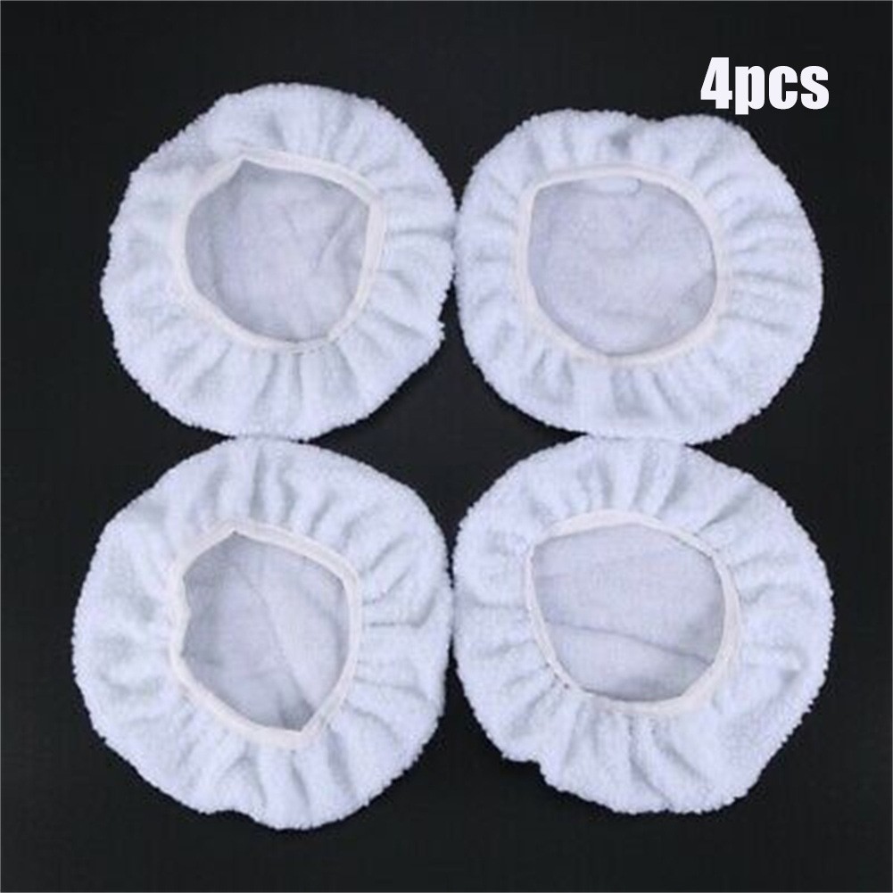 4Pcs 10 Inch Bonnet Polisher Polish Pad Polishing Buffing Car Buffer Waj4U5