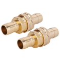 thumbnail image 3 of Hose Adapter,2Pcs G3/4 Aluminum Alloy Hose Repair Kit Water Hose End Mender Convenient Use, 3 of 14