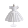 thumbnail image 2 of MIASHUI Flower Girl Dresses Ruffle Sleeve Princess Dress Little/Big Girls Wedding Party Pageant Ball Gown,White,9-10 Years, 2 of 9