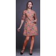 thumbnail image 3 of Bimba Kurtis Indiennes Courtes pour Femmes Tunique Imprimée Chemise à Manches Roulées, 3 of 6