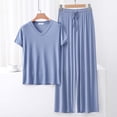thumbnail image 1 of Weiqiqre Ensembles de Pyjama pour Femmes Ensembles d'Été Assortis Manches Courtes Ensemble de Détente Femmes, 1 of 3
