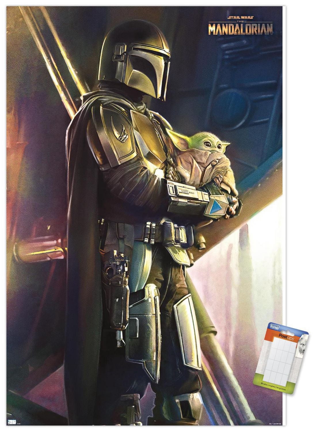 Star Wars: The Mandalorian - Held Wall Poster, 22.375" x 34" Framed