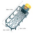 thumbnail image 3 of Oleegame 1PC Shower Soap Dish With Hook Sink Sponge Rack Stand Kitchen Faucet Storage Rack Sponge And Towel Rack Drain Basket Home Kitchen Cleaning Tools Blue, 3 of 4