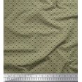 thumbnail image 1 of Soimoi Moss Georgette Fabric Diamond & Triangle Shirting Fabric Prints by Yard 42 Inch Wide, 1 of 3