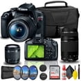 thumbnail image 2 of Canon EOS Rebel T7 DSLR Camera with 18-55mm & 75-300mm Lenses, 64GB Card, Bag & Accessory Kit, 2 of 6