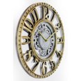 thumbnail image 2 of Infinity Instruments 20031GS Engrenage Décoratif 15,5 Pouces Horloge Murale, Or et Argent, 2 of 7