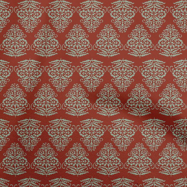oneOone Polyester Spandex Maroon Fabric Block Fabric For Sewing Printed Craft Fabric By The Yard 56 Inch Wide-GW