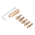 thumbnail image 3 of Collet de Foret Électrique, 7Pcs Laiton Mandrin de Remplacement Usure pour le Polissage, 3 of 8