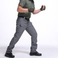 thumbnail image 2 of TopLLC Pantalon Cargo pour Homme à Multiples Poches Imperméable Uni Extérieur Tactique Léger Uni Extensible Entraînement Physique Piste Jogging Randonnée Pantalon de Survêtement Pantalon de Travail, 2 of 6