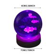 thumbnail image 2 of 3d Glowing Crystal Ball Night Light Ornament Creative Coloful Night Scene Lamp With Base For Home Decor Gift, 2 of 9