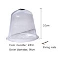 thumbnail image 2 of 6PCS Reusable Garden Plant Cloche Protective Dome, Frost Proof Air Exchange Soil Fixed Durable Transparent 20x23cm, 2 of 8
