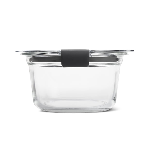 Rubbermaid Brilliance Glass Round Leak-Proof 2.9-Cup Food Storage Container
